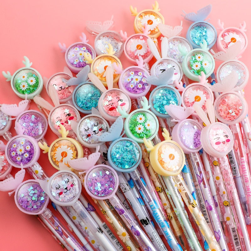 20Pcs/Set Kawaii Sequin Gel Pen