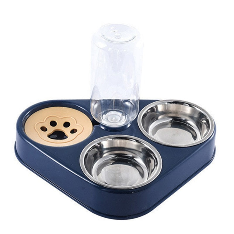 500ML Dog Bowl Cat Feeder Bowl With Dog Water Bottle