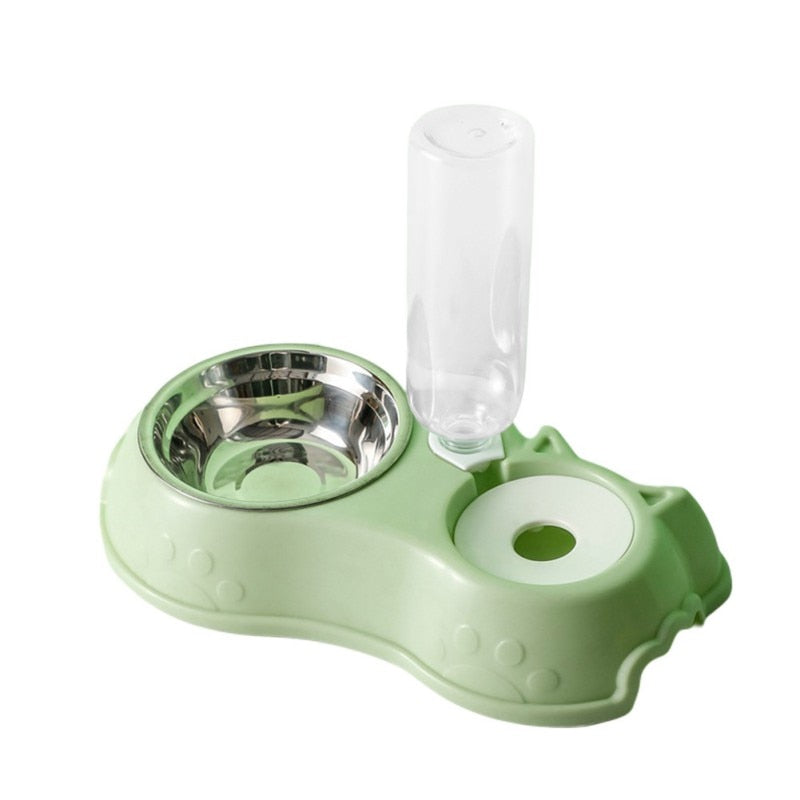 500ML Dog Bowl Cat Feeder Bowl With Dog Water Bottle