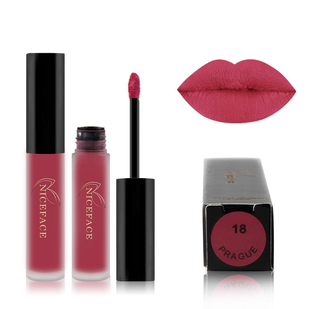 Red 28 Color Lipsticks Matte Waterproof