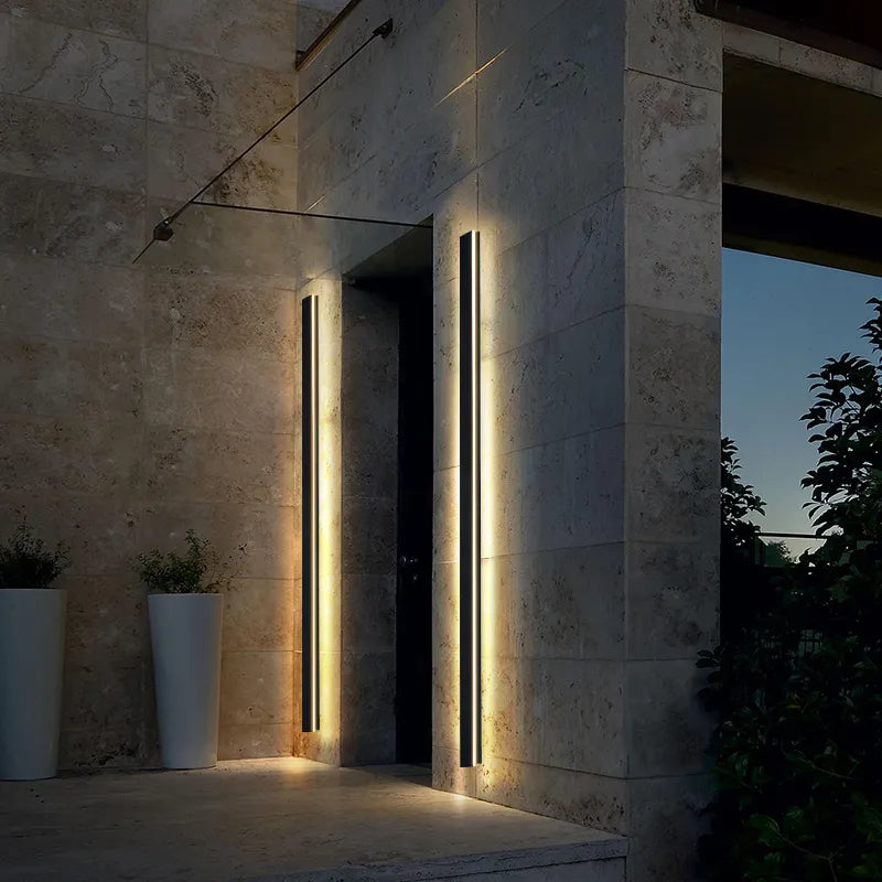 Modern Outdoor Wall Light with Waterproof Design and Long-Lasting LED Bulbs