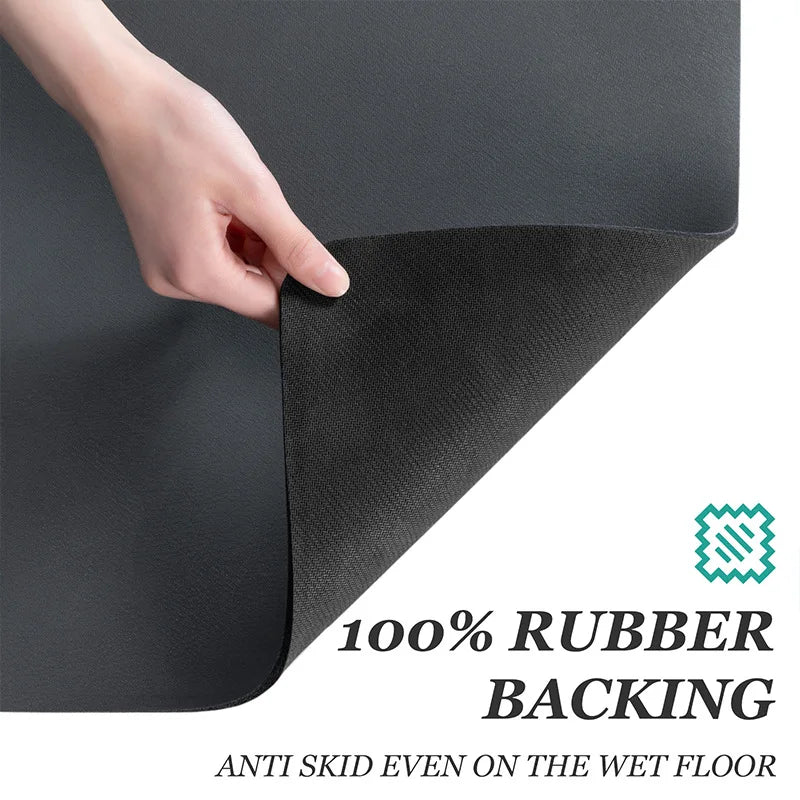 Multi-Purpose Super Absorbent Kitchen and Bathroom Drying Mat with Anti-Slip Design