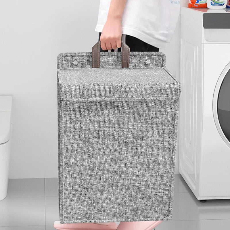 Space-saving Hanging Laundry Basket for Bathroom and Bedroom