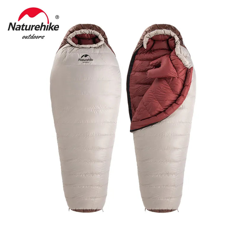 Naturehike Snowbird 7 2 Down Sleeping Bag - Ultralight, 4 Season, Mummy Style, -3 -7°C