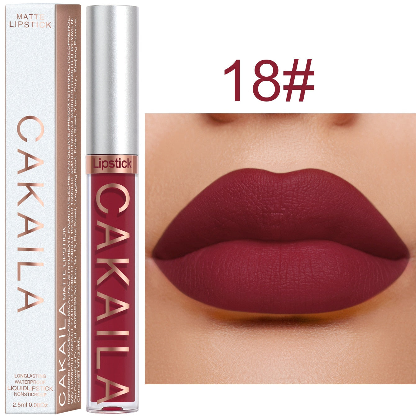 Matte Pink Velvet Lipstick 18 Colors Lip Gloss