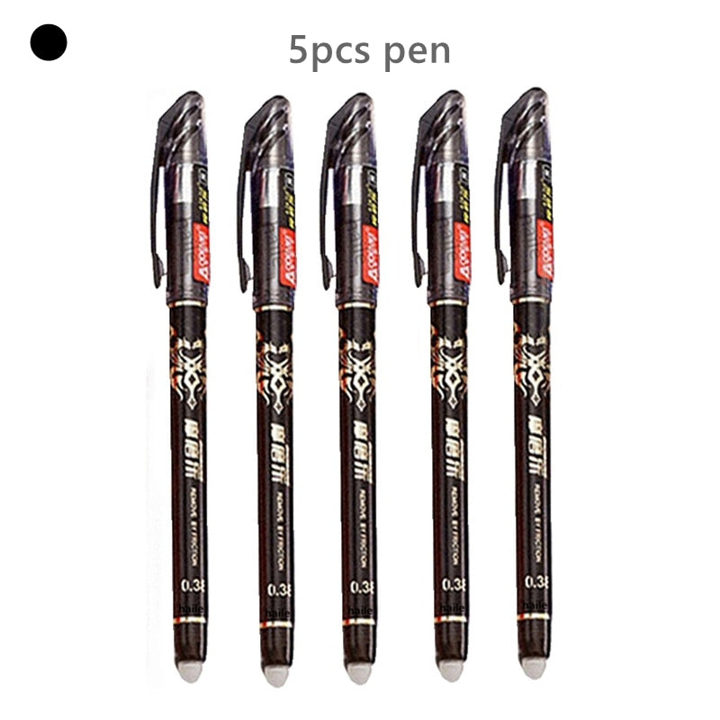 Haile 2+20pcs/Set Cute Gel Pen Erasable Refill Rod