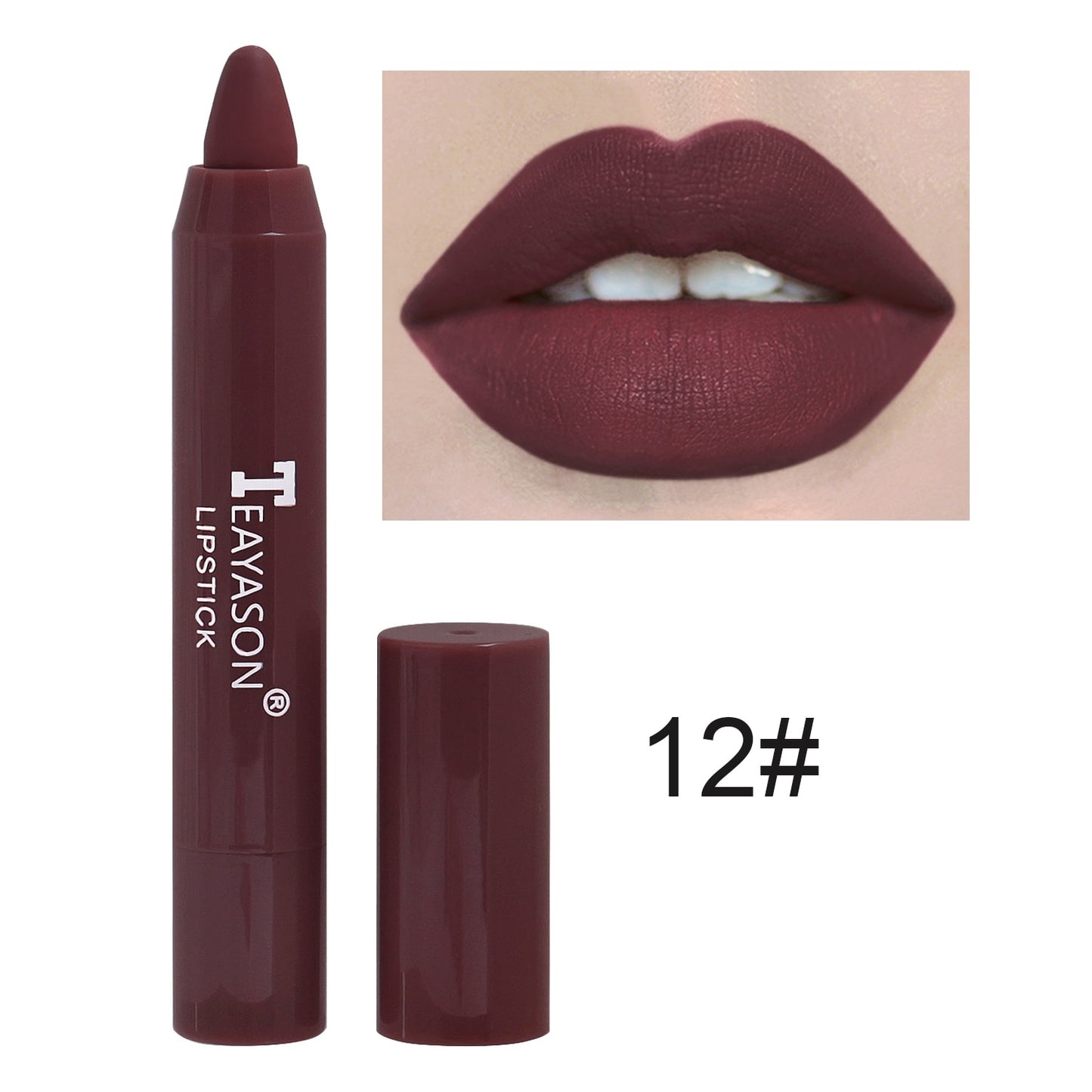 12 Colors Sexy Matte Lipstick Waterproof Long Lasting