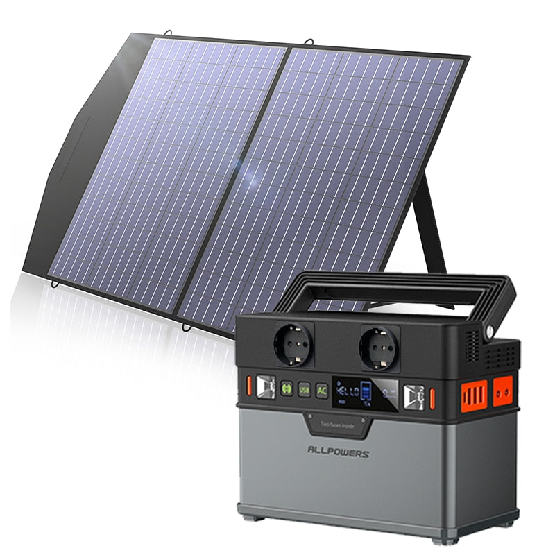 ALLPOWERS Solar Generator, 110V/220V Portable Power Station