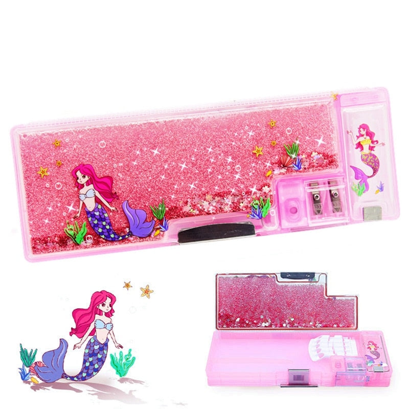 Cartoon Plastic Pencil-Case Girl Primary School