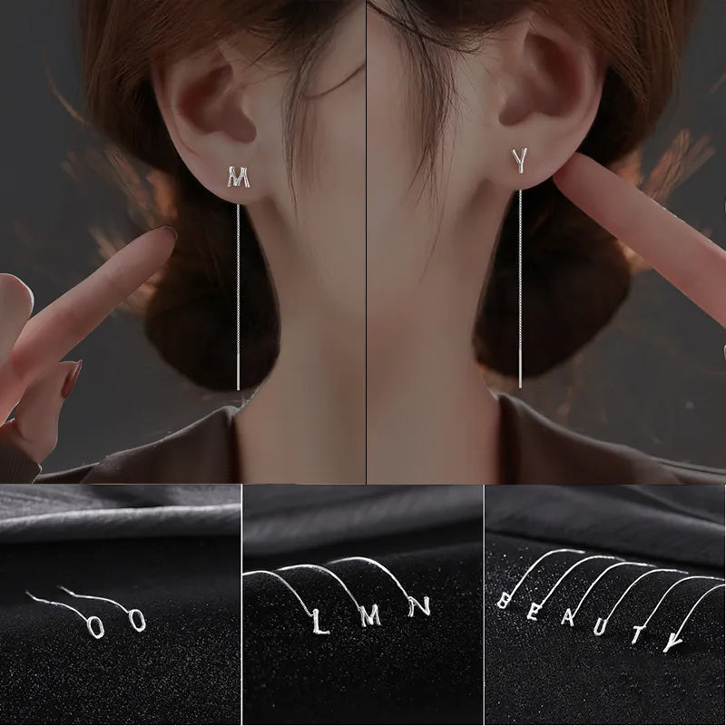 JWER DIY Letters Earrings for Women