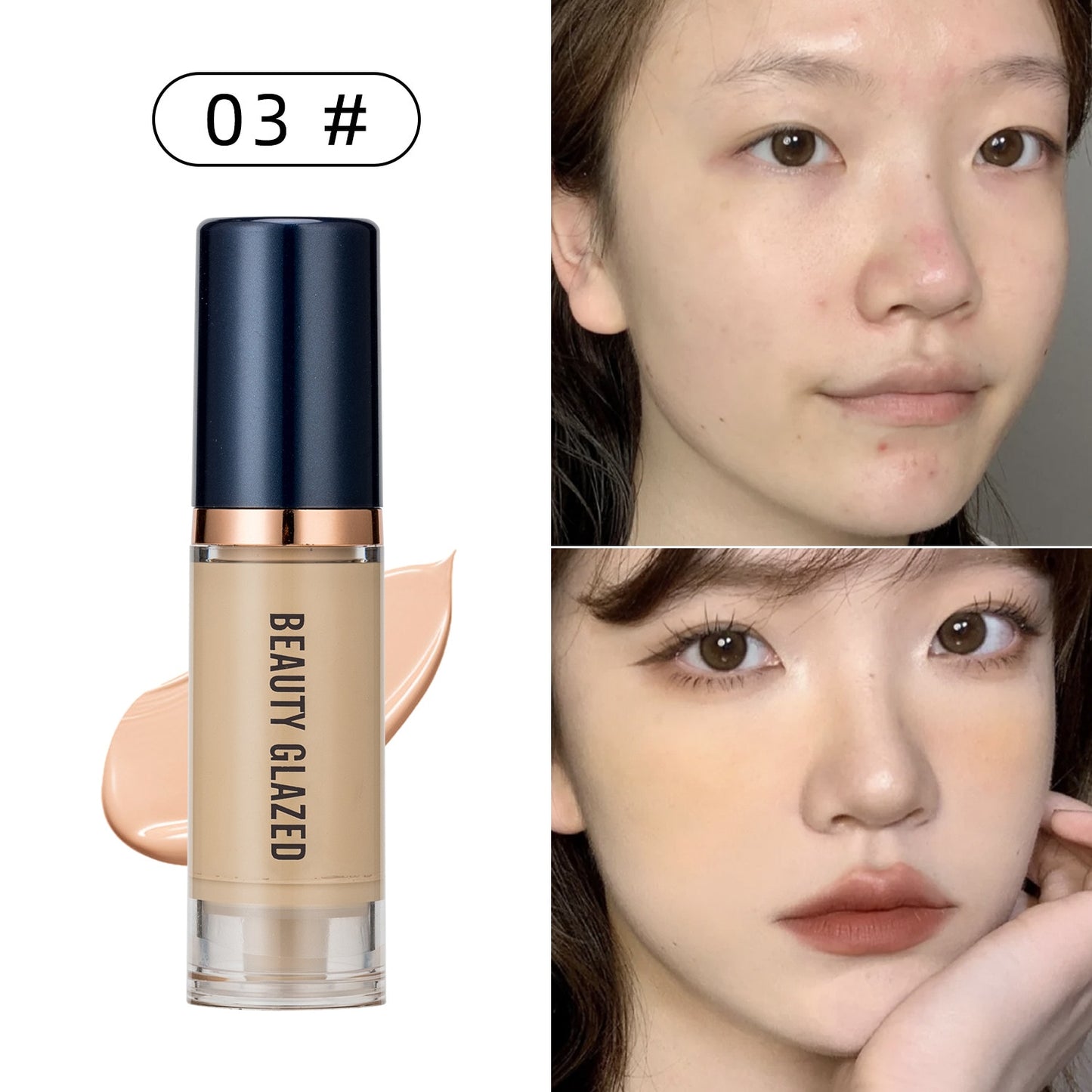 6ml Waterproof Matte Liquid Foundation Cream