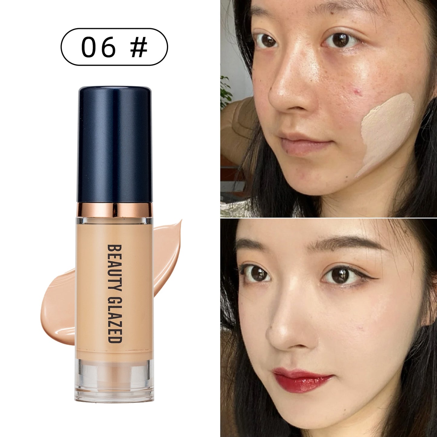 6ml Waterproof Matte Liquid Foundation Cream