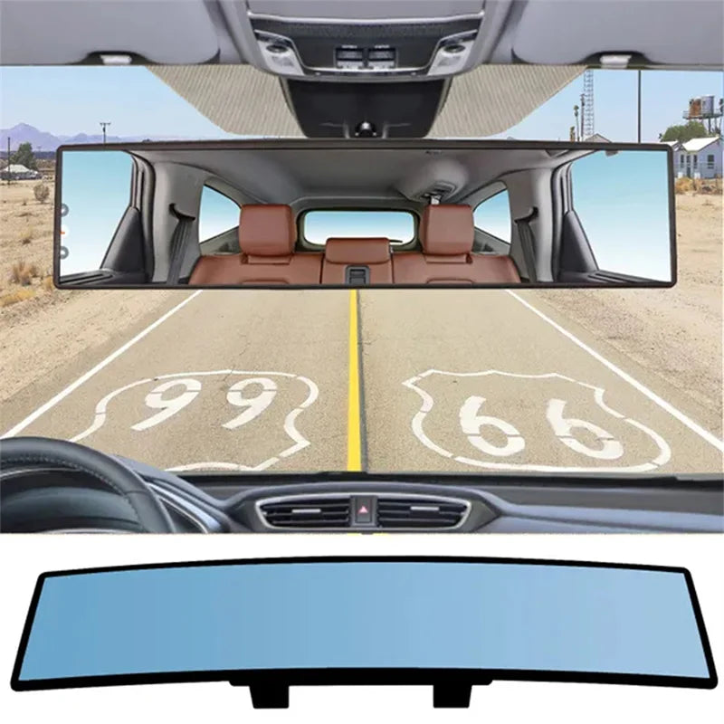 Safe Driving with Universal Rear View Mirror - Easy Install, Durable ABS Material