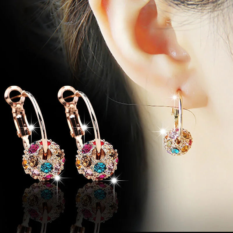 Stunning Zircon Pendant Earrings for Women - Perfect for Weddings, Birthdays, and Special Occasions