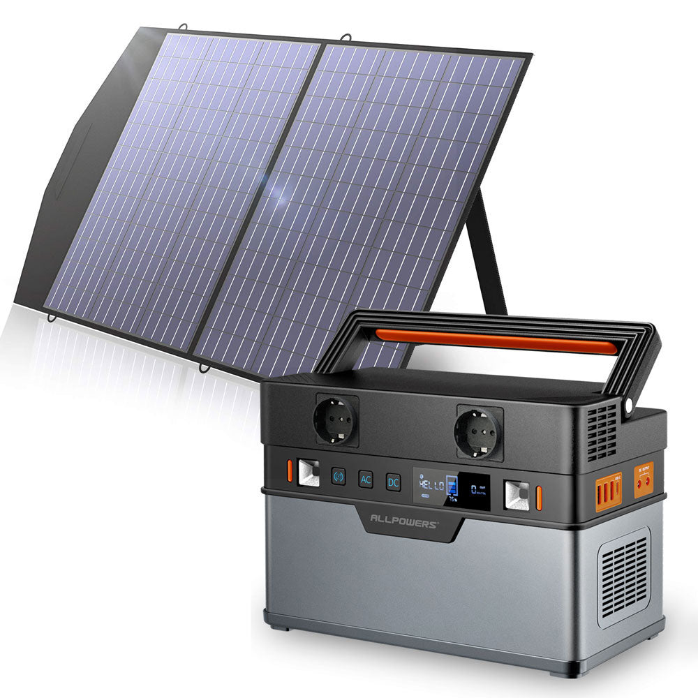 ALLPOWERS Solar Generator, 110V/220V Portable Power Station