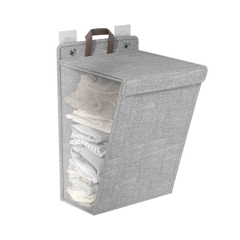 Space-saving Hanging Laundry Basket for Bathroom and Bedroom