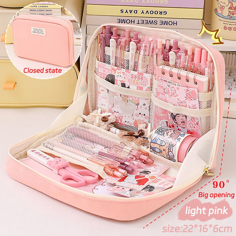 Large Capacity Pencil Cases Kawaii Pen Box