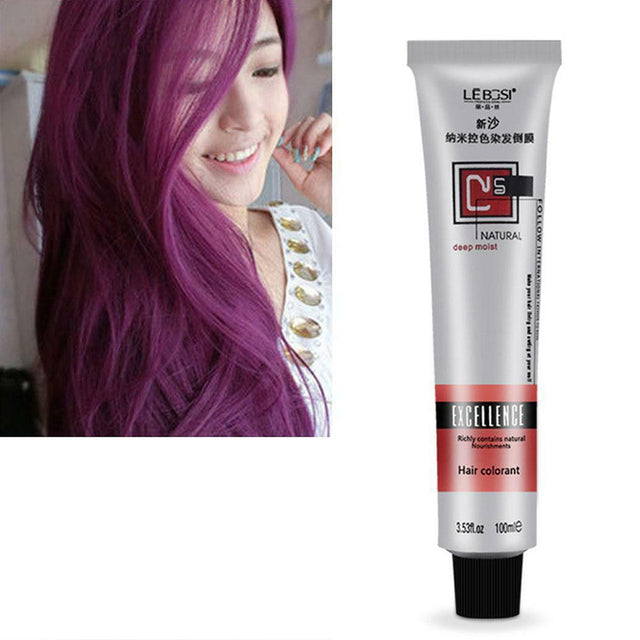 1 Pcs Hair Tint Colorant Semi Permanent Long Lasing Hair Cream