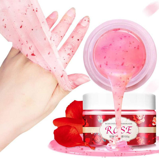 100ml Rose Repair Hand Mask Natural Ingredients Moisturize Soften Hand Nail Paraffin Wax Fungal Hand Treatment Wax Hand Care
