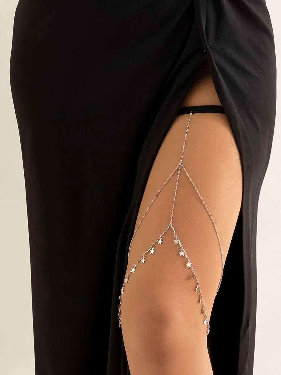 New Bohemian Thigh Chain Simple Star Body Chains for Women