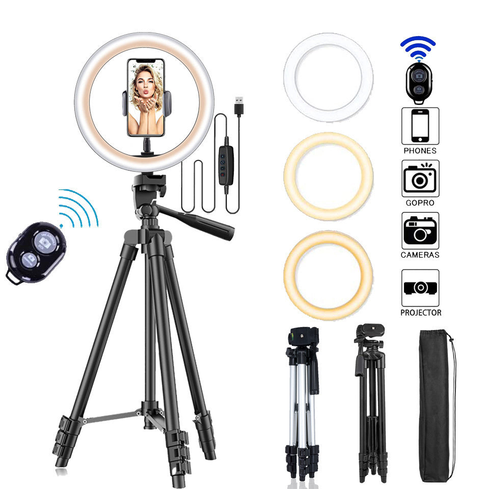 26cm Photo Ringlight Led Selfie Ring Light Phone Remote Control