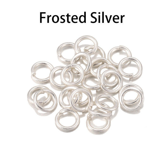 50-200pcs/lot 4 5 6 8 10 mm Jump Rings Split Rings Connectors For Diy Jewelry Finding Making Accessories Wholesale Supplies