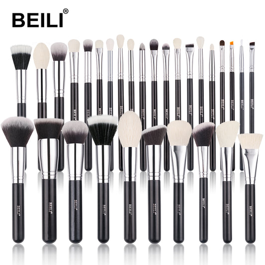 BEILI Black Makeup brushes set Professional