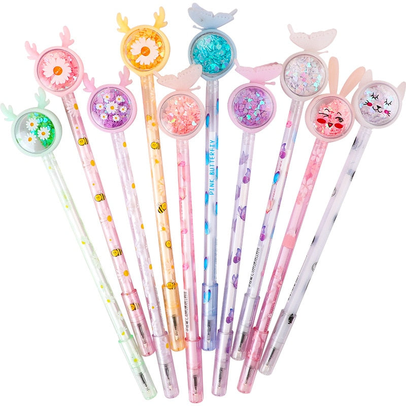 20Pcs/Set Kawaii Sequin Gel Pen