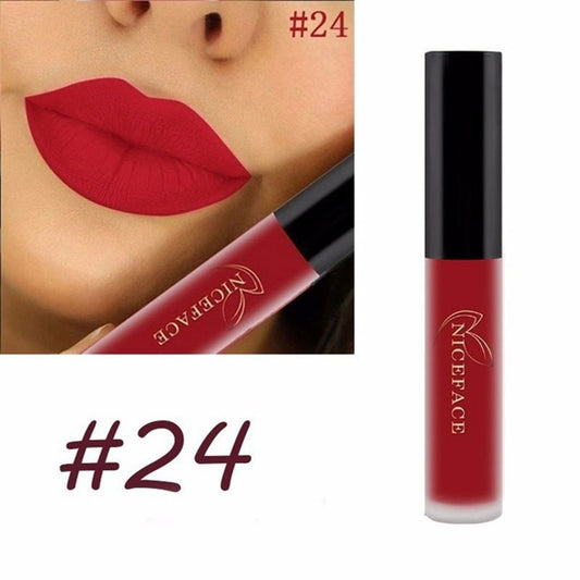 Red 28 Color Lipsticks Matte Waterproof