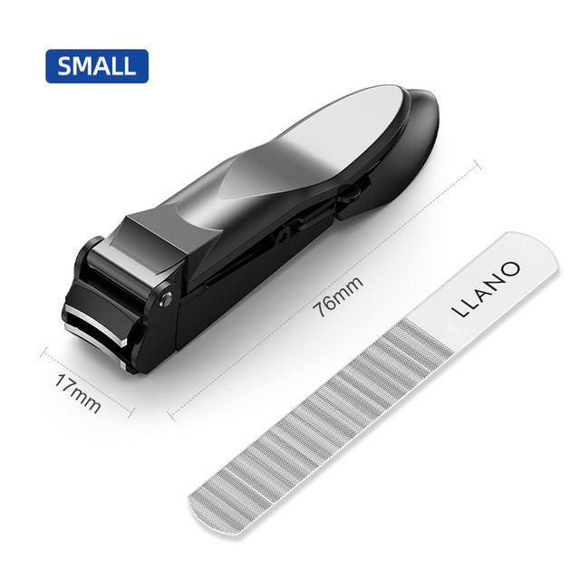LLANO Anti-splash Nail Clippers Stainless Steel Manicure Tools Professional Bionics Design Pedicure Scissors Hand Care Foot Care