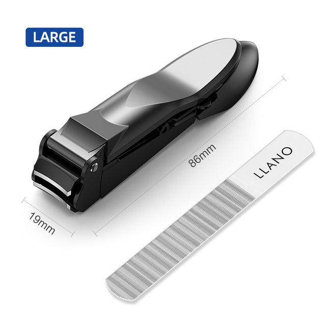 LLANO Anti-splash Nail Clippers Stainless Steel Manicure Tools Professional Bionics Design Pedicure Scissors Hand Care Foot Care