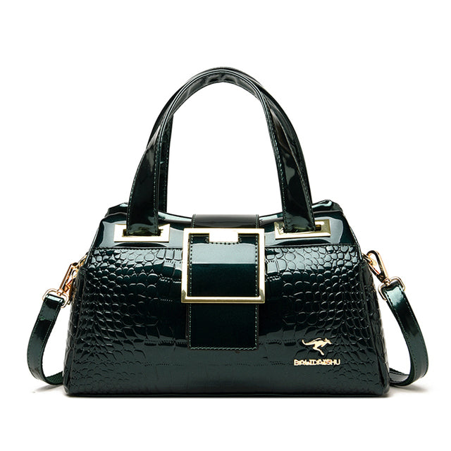 Luxury Designer Handbag Purses Brand Crossbody Bags for Women 2022 New Crocodile Pattern Leather Shoulder Bags Casual Tote Bag