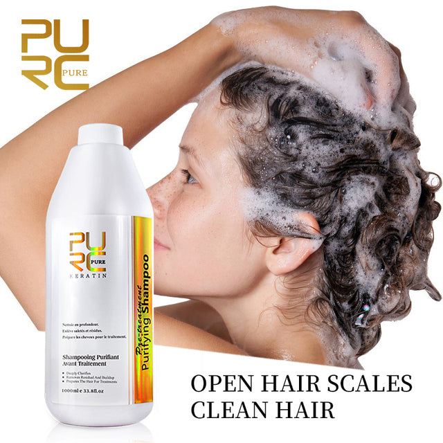PURC Brazilian Keratin Hair Treatment Shampoo Professional Smoothing