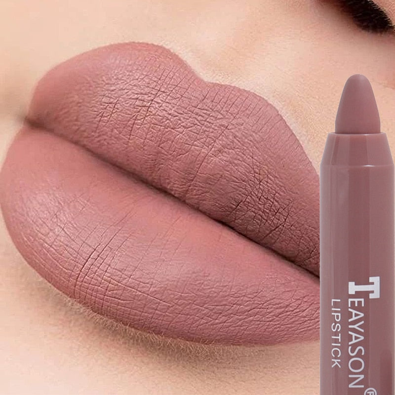 12 Colors Sexy Matte Lipstick Waterproof Long Lasting