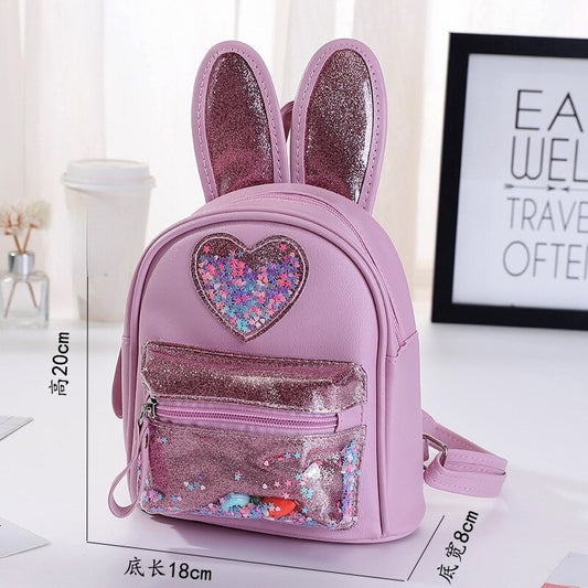 Children's Small Backpack Cute Rabbit Ear School Bags for Kids