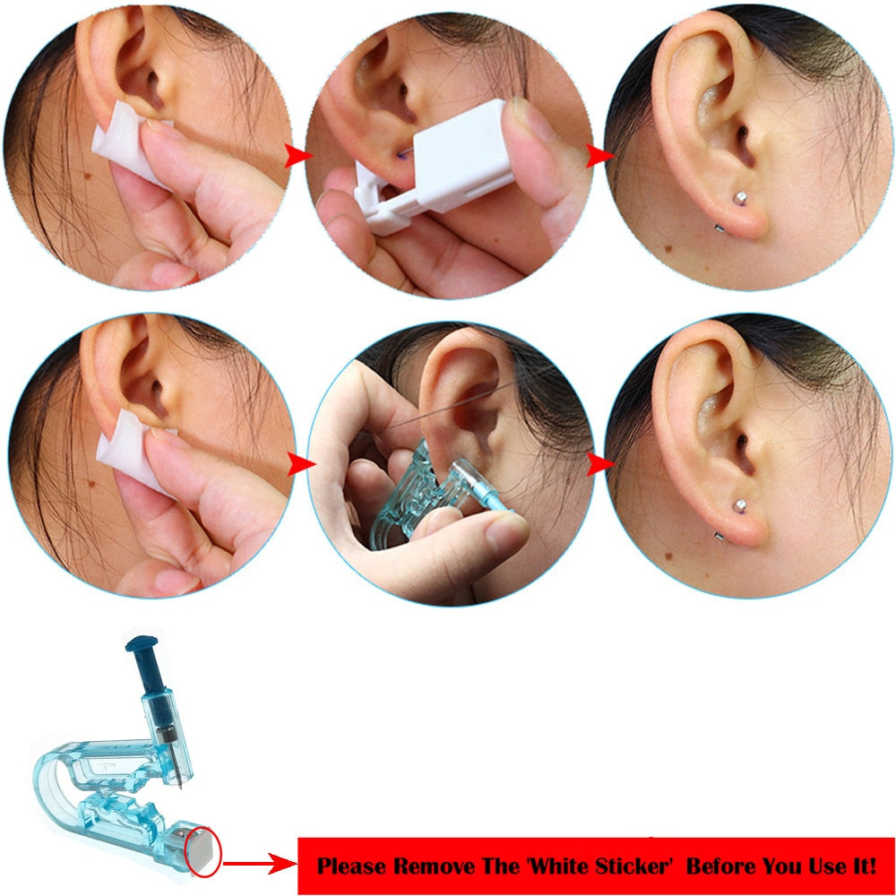 Disposable Sterile Ear-Piercing Unit Cartilage- 1/2/4 Pcs