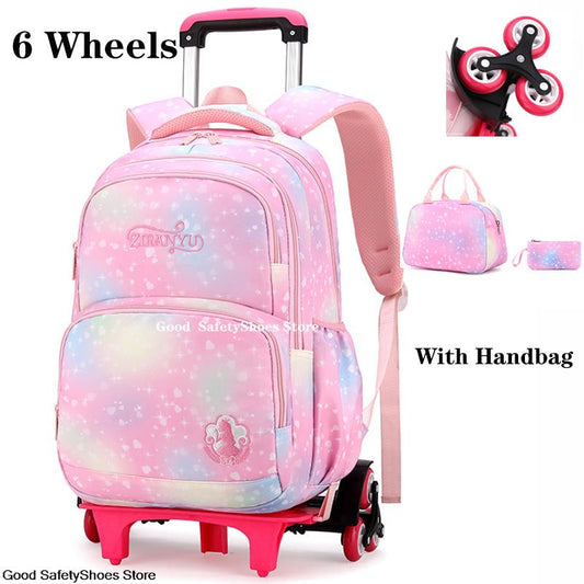 Children School Backpack with Wheels