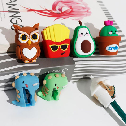 3D Animal Modeling Cute School Supplies Stationery Back To School Sharpener Pencil Office Supplies Kawaii Penknife Stationery