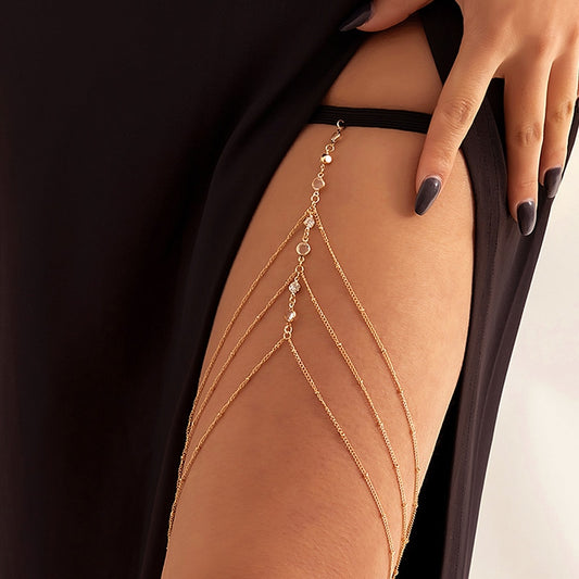 New Bohemian Thigh Chain Simple Star Body Chains for Women