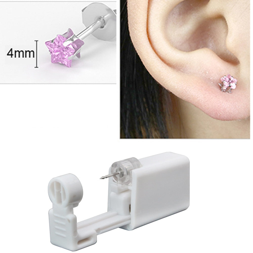 Disposable Sterile Ear-Piercing Unit Cartilage- 1/2/4 Pcs