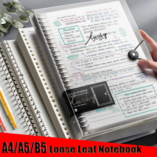 2023 Diary A5 B5 A4 Transparent Loose Leaf Binder Notebook