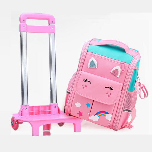 Amiqi School Wheeled Backpack For Girls