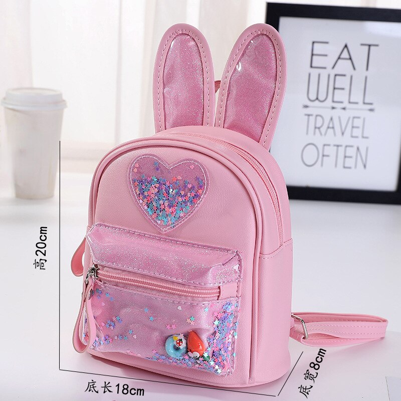 Children's Small Backpack Cute Rabbit Ear School Bags for Kids