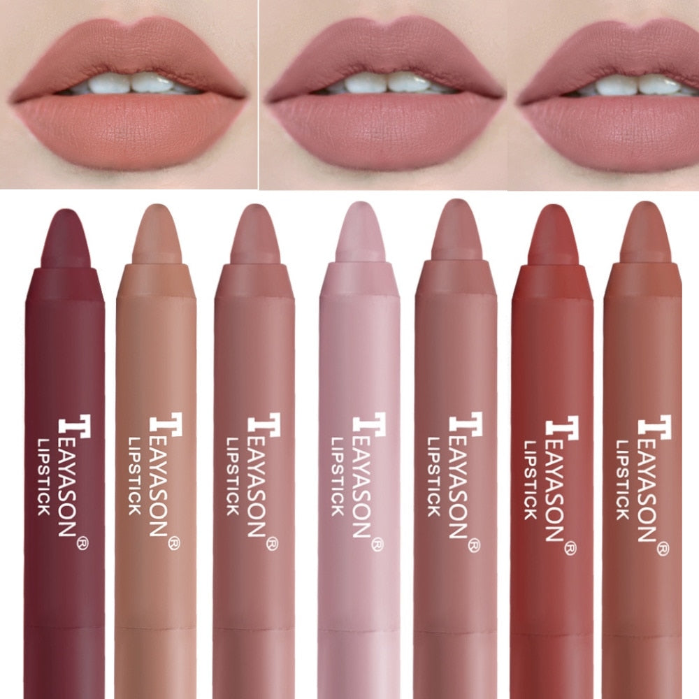 12 Colors Sexy Matte Lipstick Waterproof Long Lasting