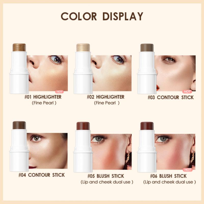 Face Contour Bronzer Stick Face Brighten Highlighter