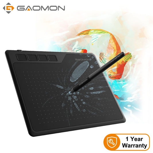 Graphic Tablet for Drawing &Playing OSU with 8192 Levels Battery-Free Pen