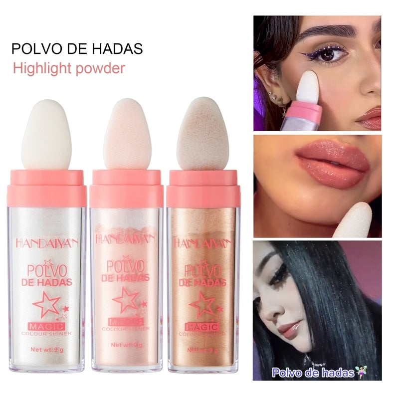 3 Colors Polvo De Hadas Highlighter Powder