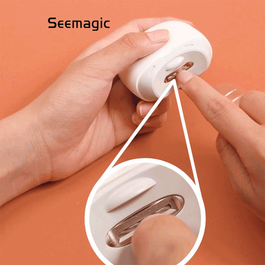 Seemagic Electric Automatic Nail Clippers with light Trimmer