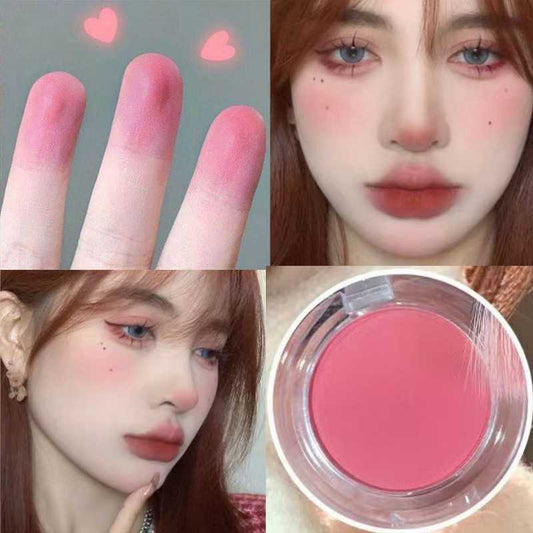 Blusher Milk Tea Blush Peach Palette 6 Colors Face Mineral Pigment Cheek Powder