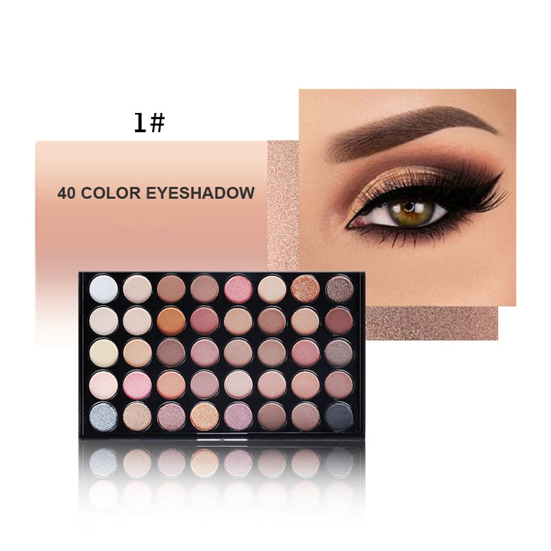 40 color smokey eye make-up matte smoked makeup color makeup and eye shadow palette eyeshadow gifts fenty beauty makeup